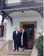 El día de la entrada, José Antonio Arana, en el Palacio Alegria con su mujer